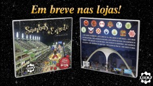 Capa e contra-capa do CD dos sambas-enredo das escolas da Série A do carnaval 2018