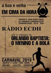 Em Cima da Hora - Logo do Enredo - Carnaval 2019